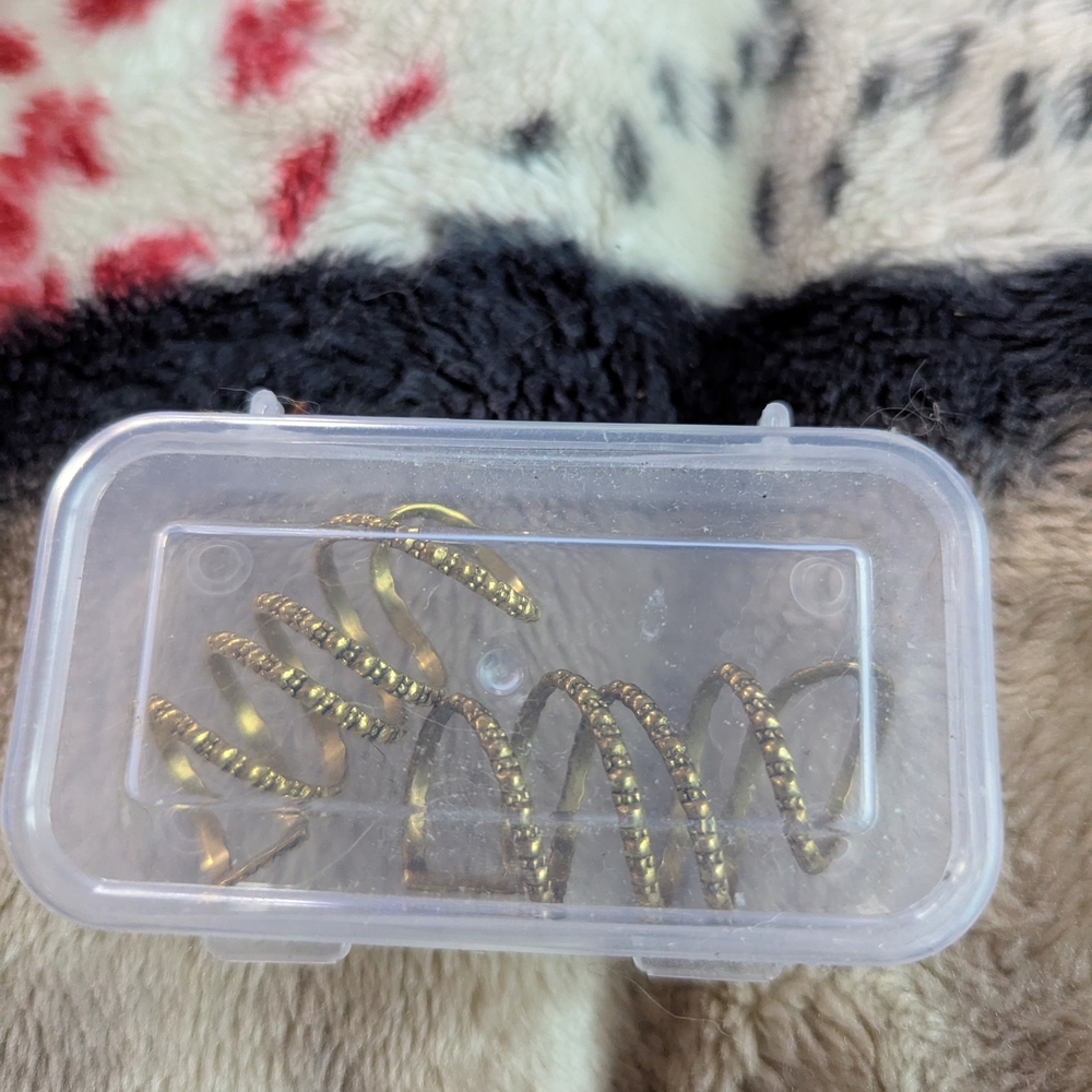 Gold Spiral Rings